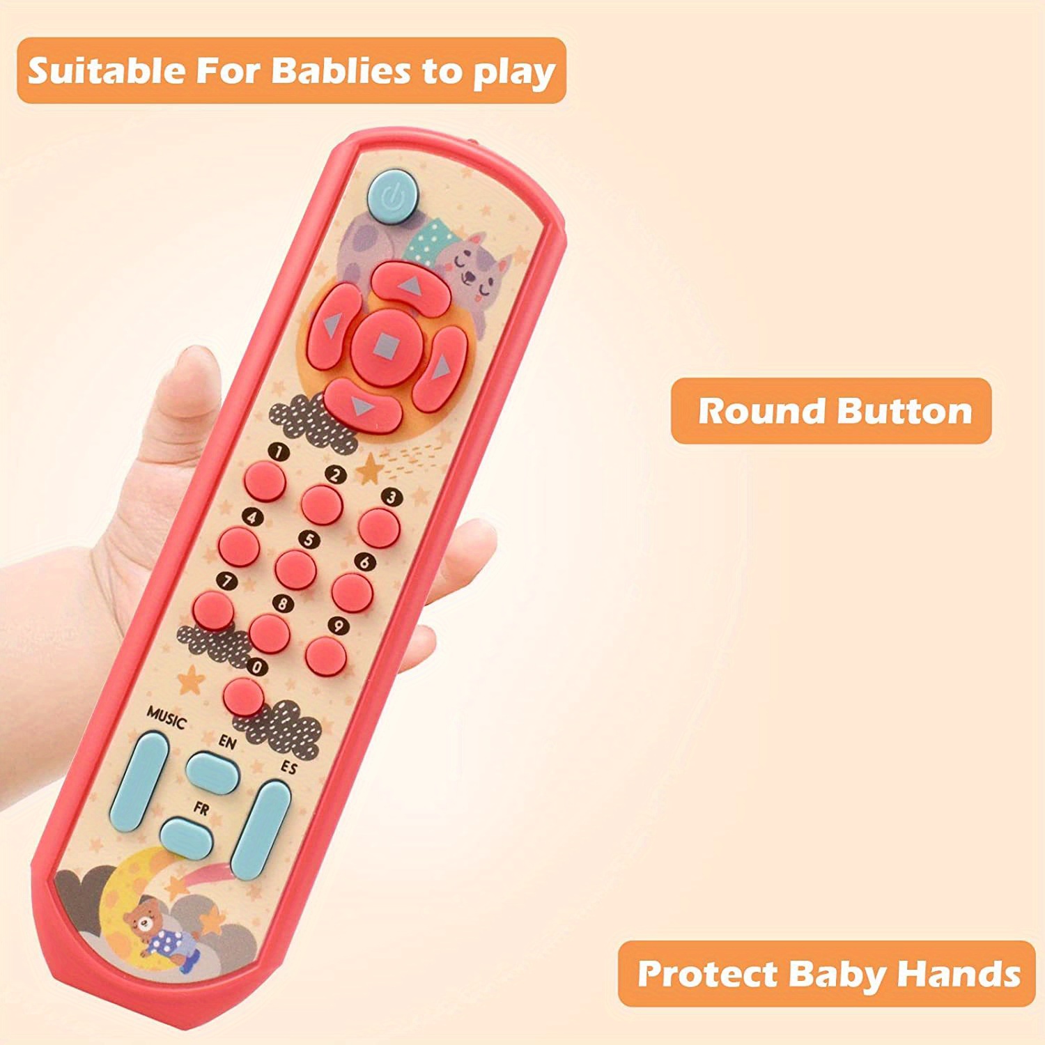 Téléphone jouet,Télécommande de télévision pour bébé,jouets éducatifs pour  enfants,Simulation musicale,jouet - Grey[A28900] - Cdiscount