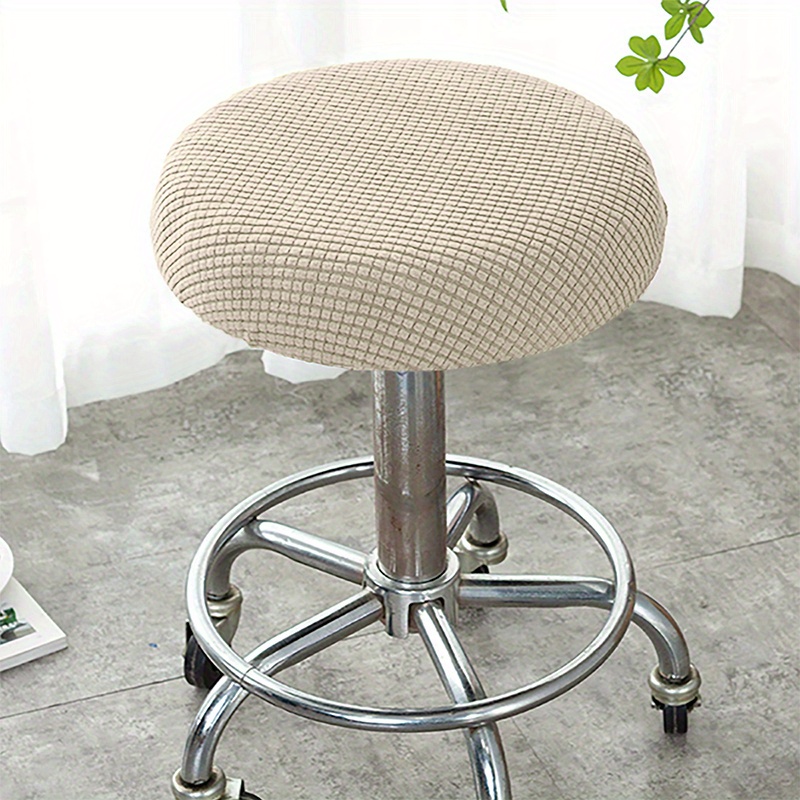 Polar Fleece Dining Chair Slipcover - Elastic And Stain-resistant Round Stool  Cover For Home Decor And Furniture Protection - Temu