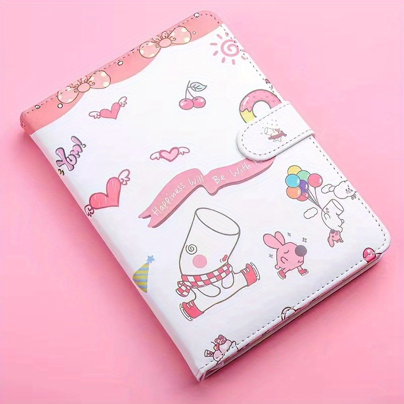 CAGIE Cute Journal for Teen Girls Journal with Pen Refillable Journals for  Writing 256 Pages A6 Lined Journaling Notebooks with Magnetic Buckle, Pink