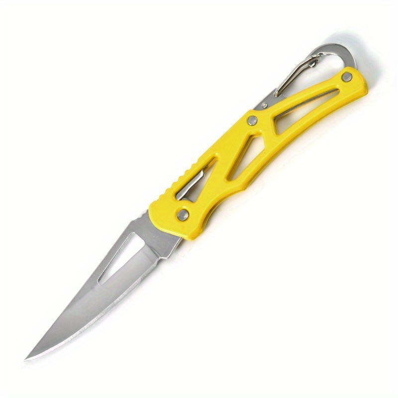 Fish Shaped Mini Knife - Stainless Steel - Yellow - Portable