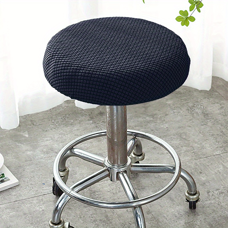 Polar Fleece Dining Chair Slipcover - Elastic And Stain-resistant Round Stool  Cover For Home Decor And Furniture Protection - Temu