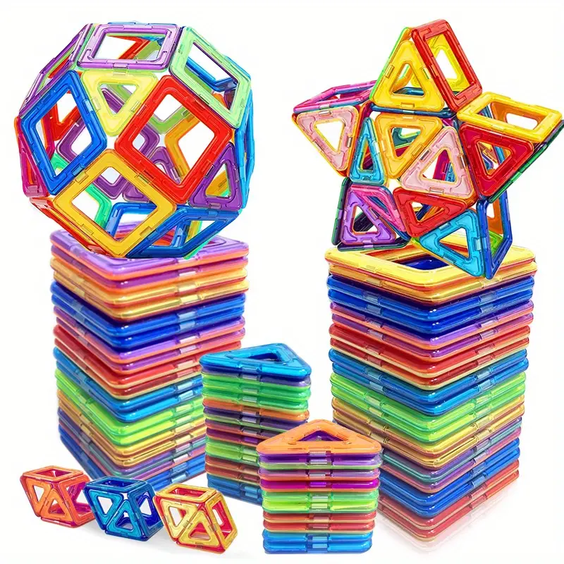 Magnets Toys Big And Mini Size Plus Magnetic Blocks Designer - Temu