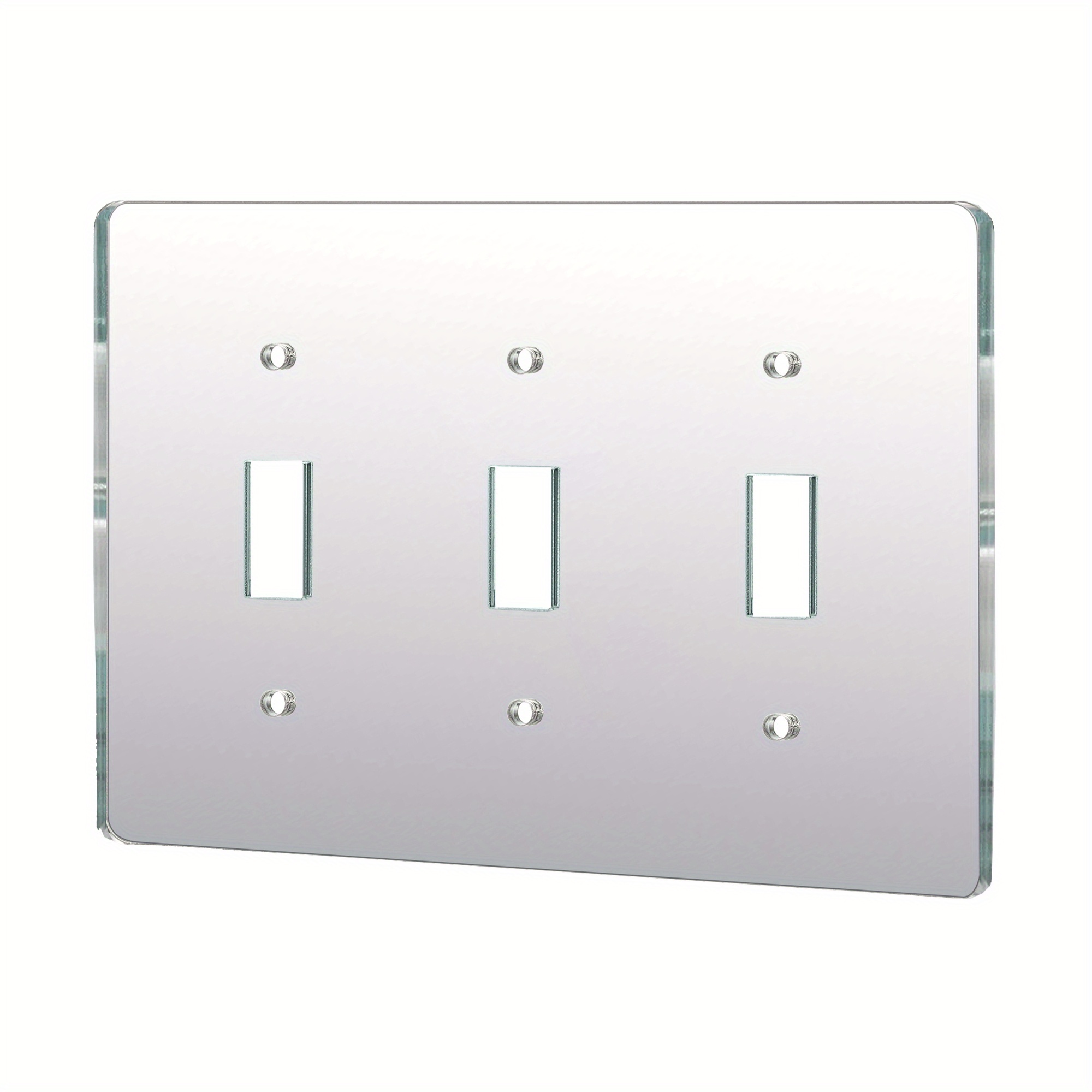4smile Juego de 4 interruptores de luz para pared – Protector de papel  pintado transparente para enchufe de 1 xe interruptor de luz