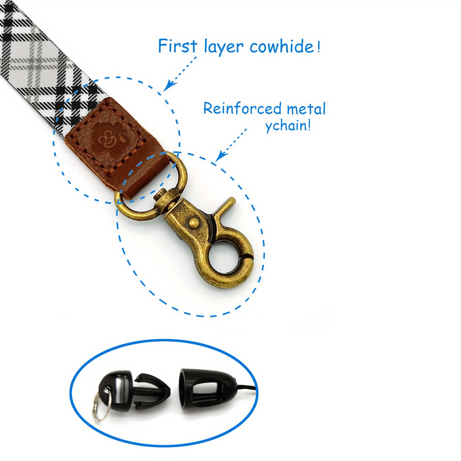 Neck Lanyard Key Chain Holder/id Badge Holder/mobile Phone - Temu Germany