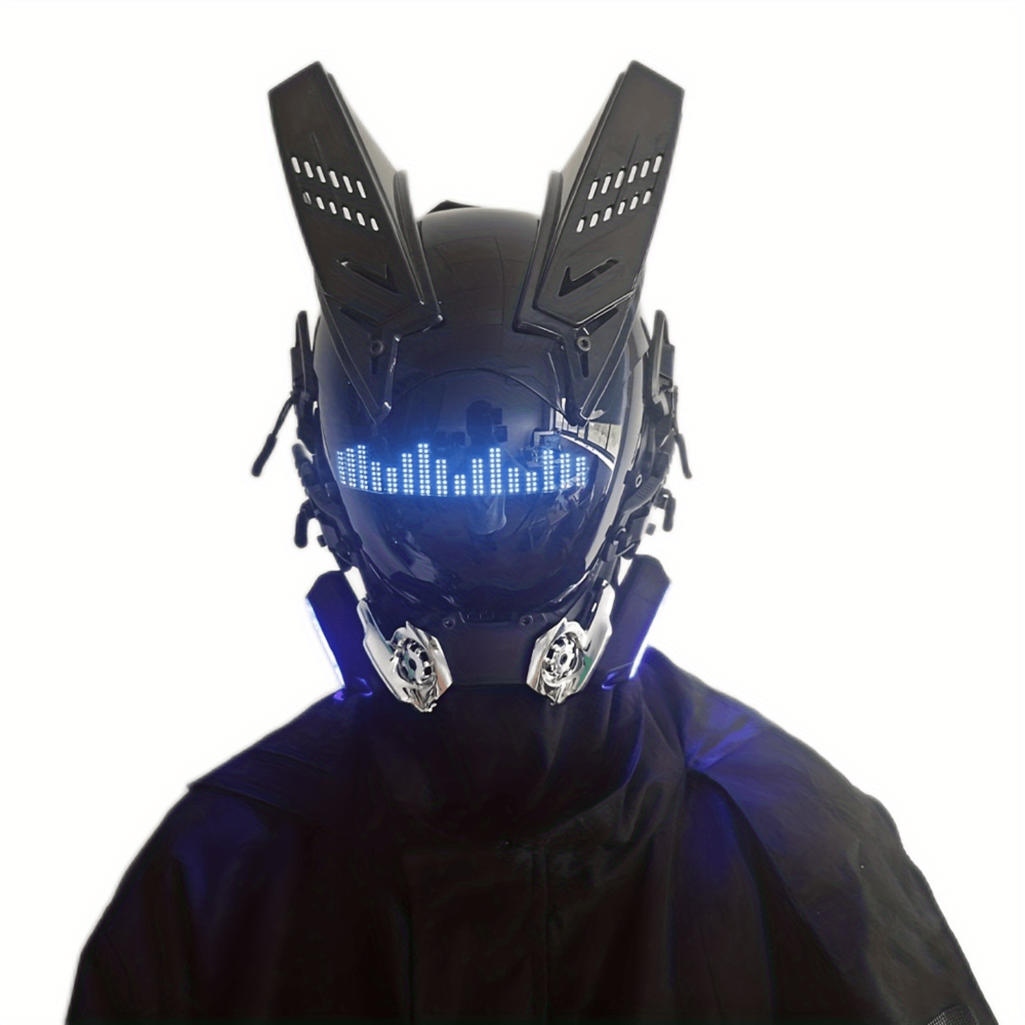 Led Cyberpunk Mask Fashion Cool Science Fiction Mechanical Mask Halloween  Costume Mask Music Festival Party Adult Gifts - Toys & Games - Temu