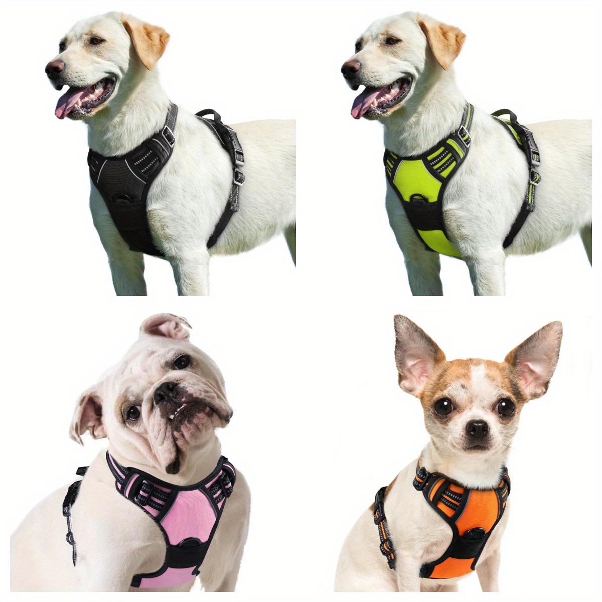 Universal - Harnais pour chiens sans traction Harnais pour animaux de  compagnie réglable Gilet pour chiens à remplissage souple (L) - Equipement  de transport pour chien - Rue du Commerce