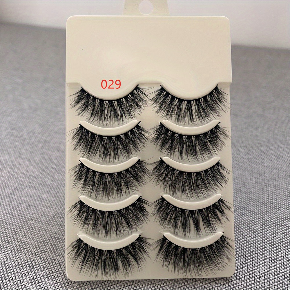 3D Mink Lashes Natural Look Fluffy Cat Eye Wispy False Eyelashes Extension