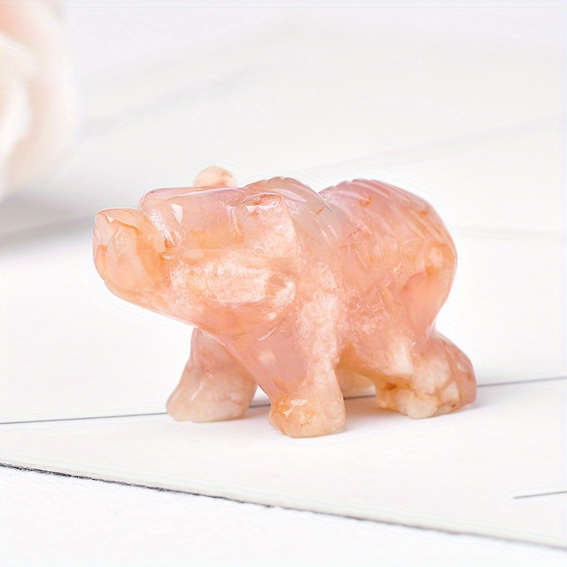 Kristall Bär Figur Clear Quartz - Natürlicher Kristall Bär Für Home Decor