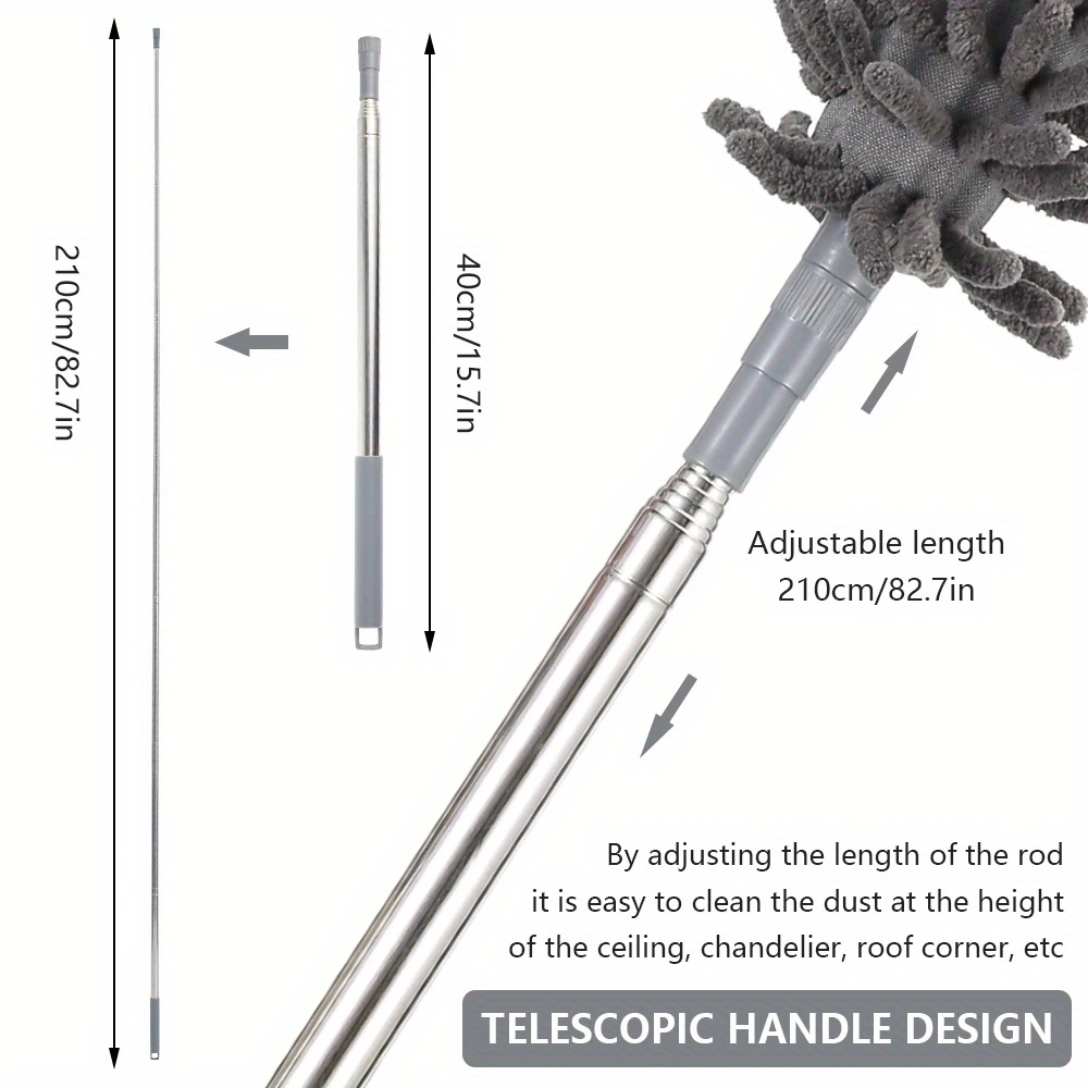 2/4/5 Pezzi Spazzola Per Spolverino Per Pulizia Telescopica - Temu Italy