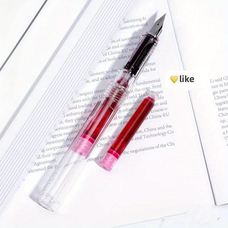 Taiwan SKB Naughty Play Color Fountain Pen Student Adult Calligraphy  Transparent Color Ink Pen