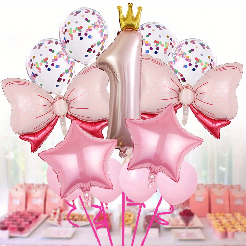 1-9 anni bambini compleanno palloncino Decor ragazza primo