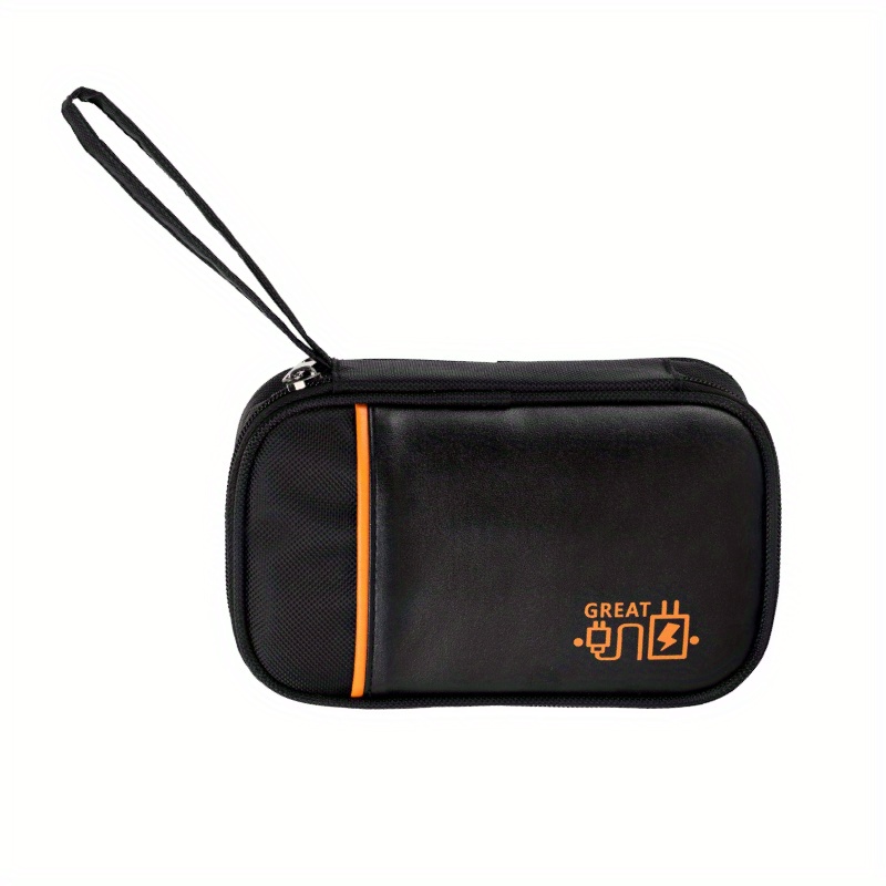 Portable Zipper Passport Document Storage Bag Data Cable Storage Bag