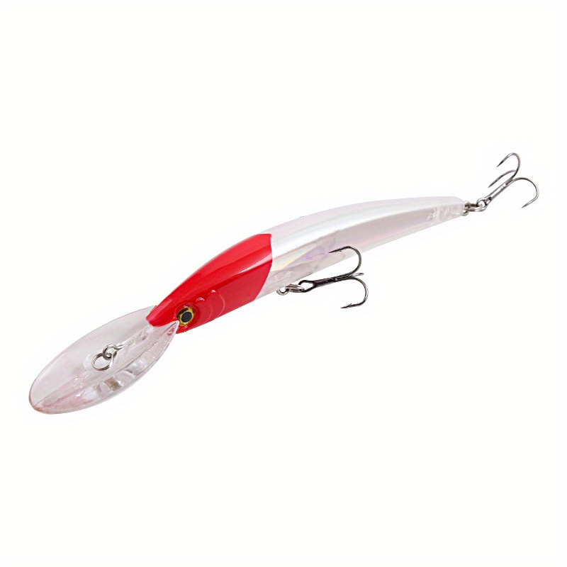 Floating Minnow Fishing Lure Long Tongue Crankbait Treble - Temu