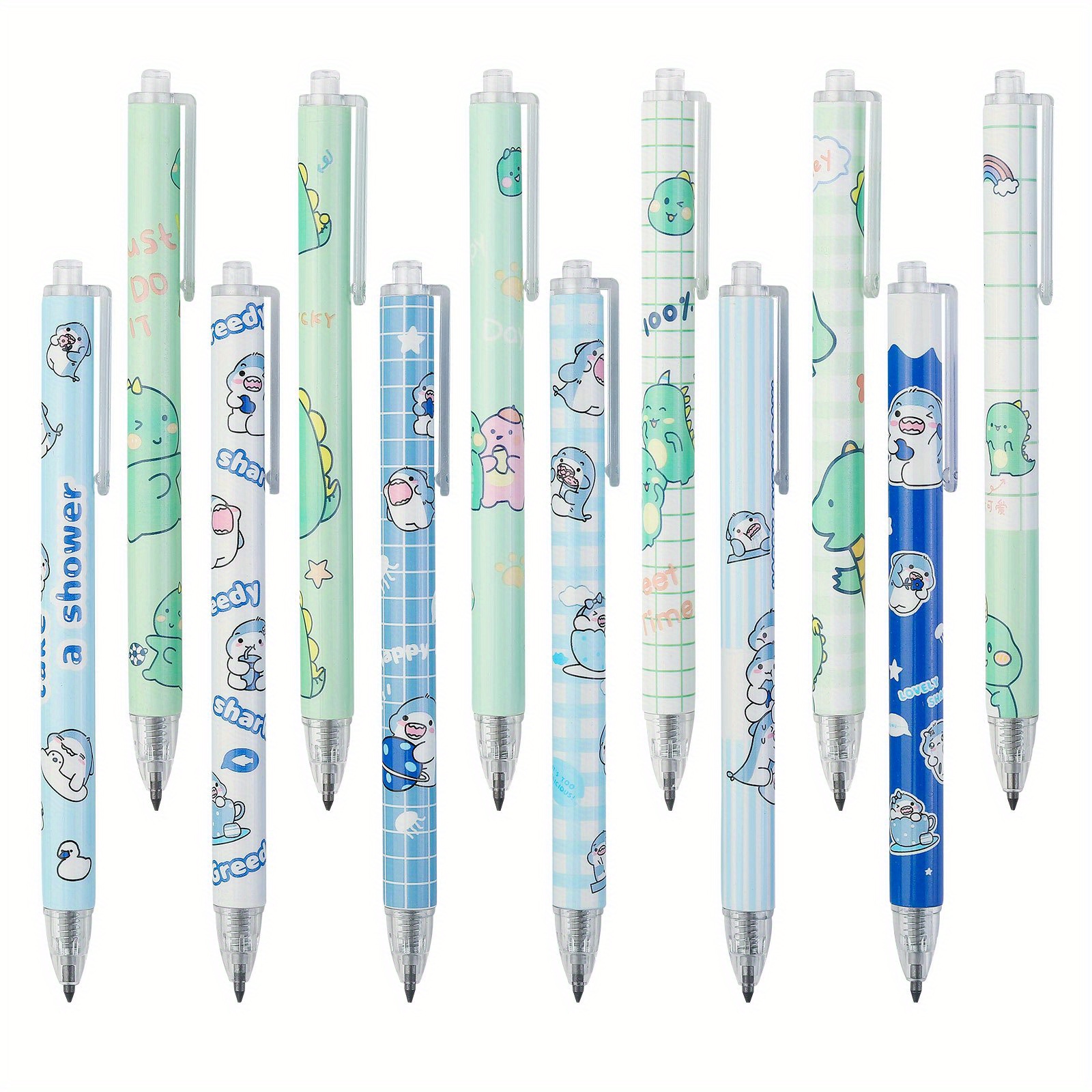 6 Sets Forever Pencils, Infinity Magic Pencils with Eraser, Cute Inkless Everlasting Pencil for Kids Writing, Sketching, DRAWING. (6 Pencils + 6