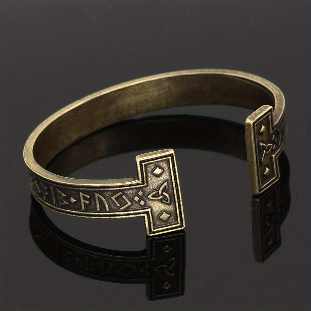 Retro Viking Rune Bracelet for Men, Holiday Gift