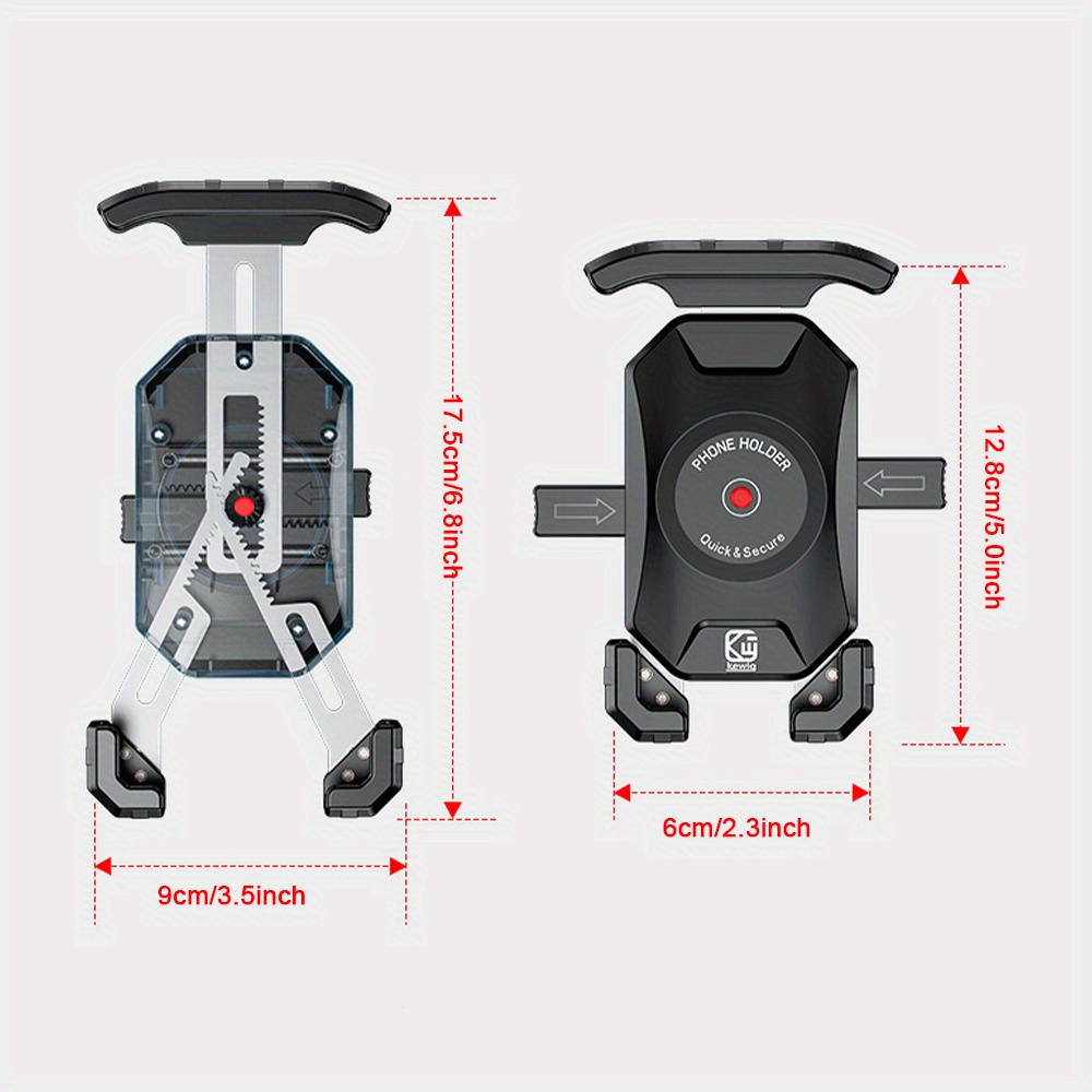 Universal Motorcycle Stem Mount and TiGRA NEO Case for iPhone XR (sku 45600)