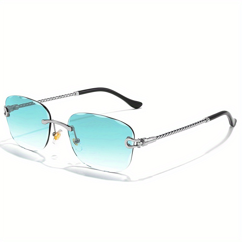 Men's Rimless Sunglasses UV Protection for Beach