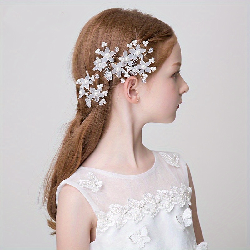 Artificial Flowers Hair Accessories Princess Decorative Head Jewelry
