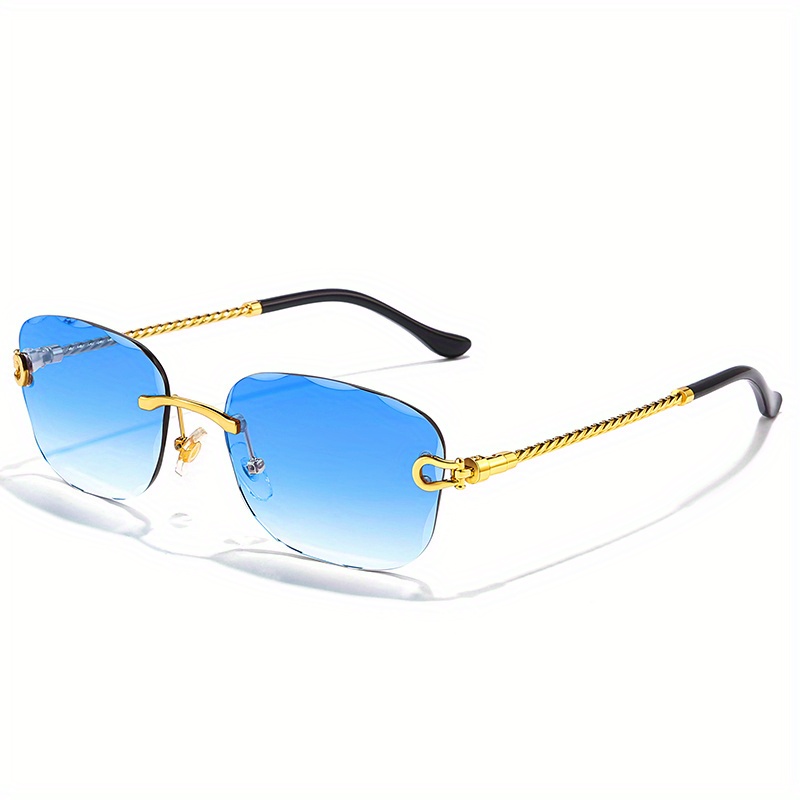 Men's Rimless Sunglasses UV Protection for Beach