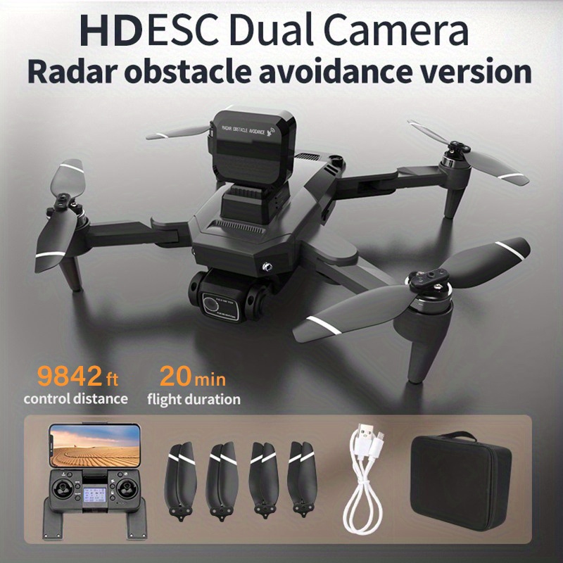 dual camera foldable gps drone