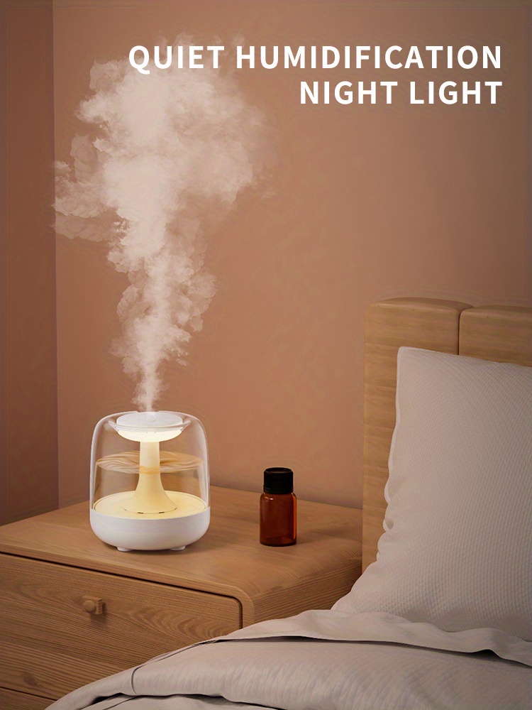 1pc 440ml cute mini air humidifier usb direct charge 44ml large mist volume mute aromatherapy night light for living room classroom bedroom office picnic travel details 9