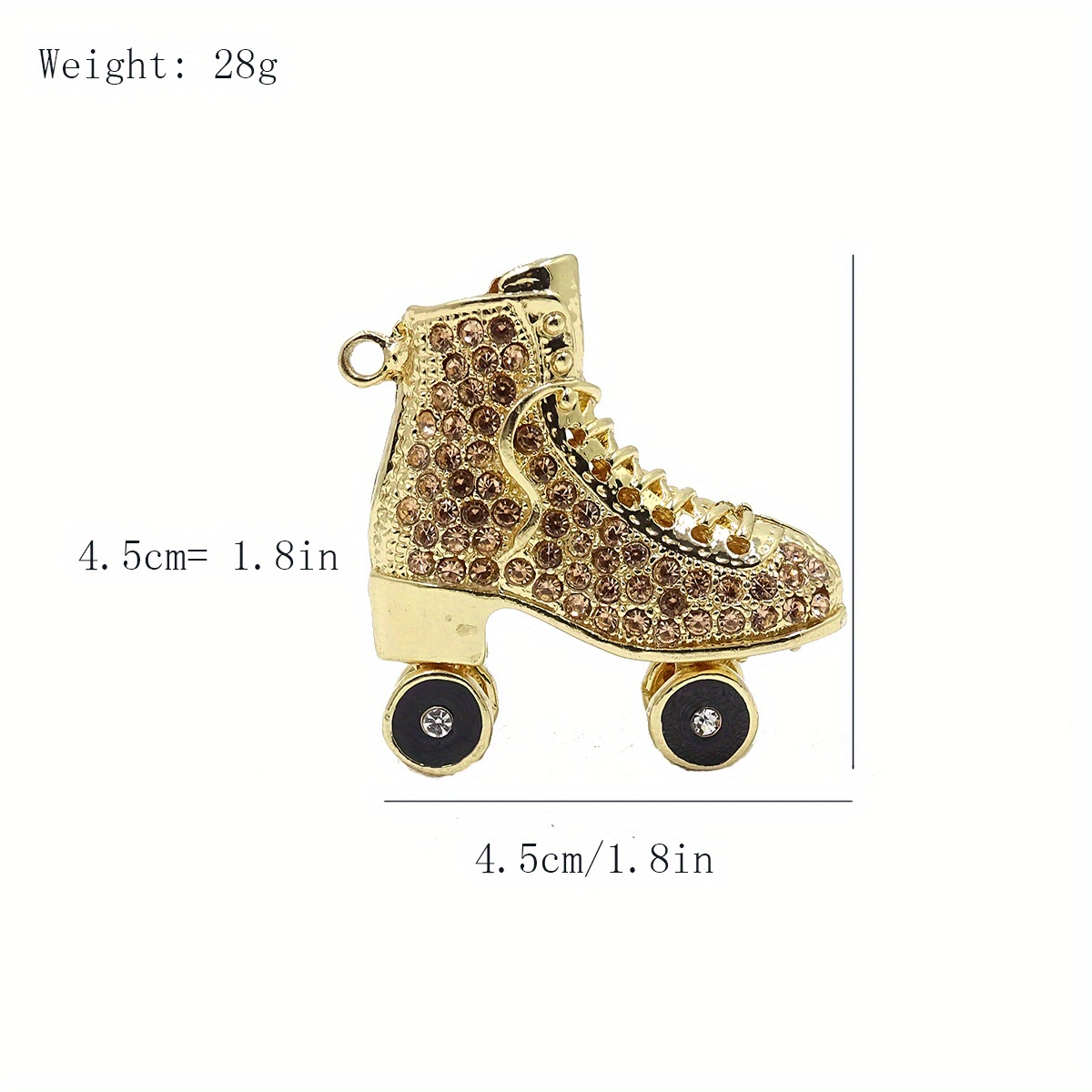 Rhinestones Sport Themed Roller Skate Floating Charms for Necklace - China Floating  Charms and Fashion Charm price