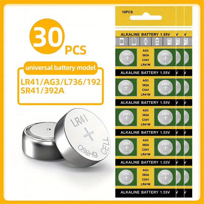 LR41 Battery AG3 392 384 192 Battery 1.5V Button Coin Cell Batteries