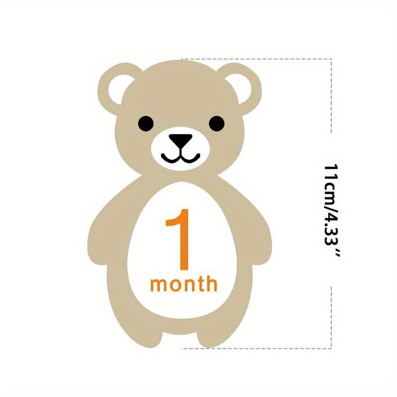 12pcs milestone signs monthly milestone sticker monthly milestone cards first year growth cards photo card props growth cards pregnancy journey milestone markers photography props details 6