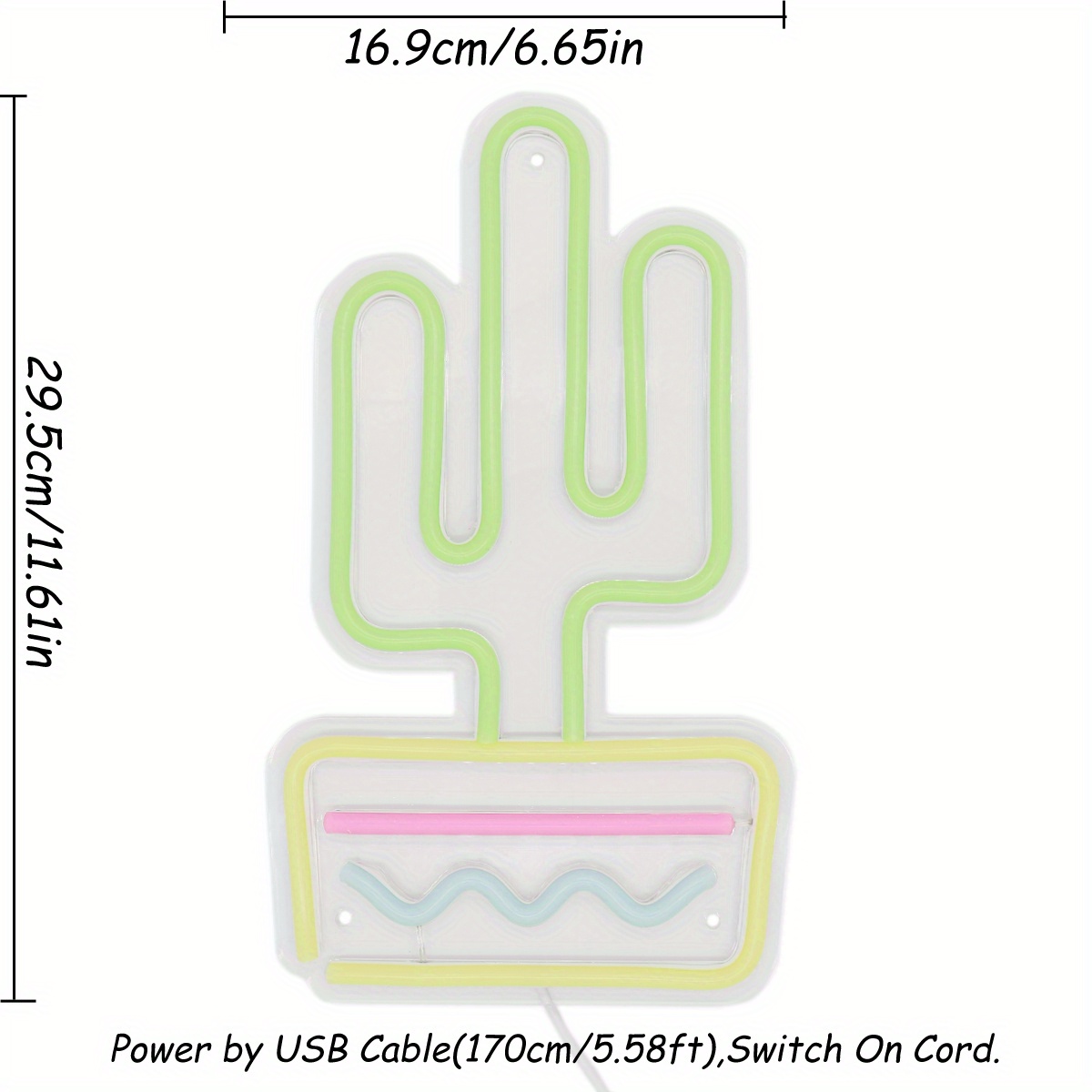 Cactus led wall deals light