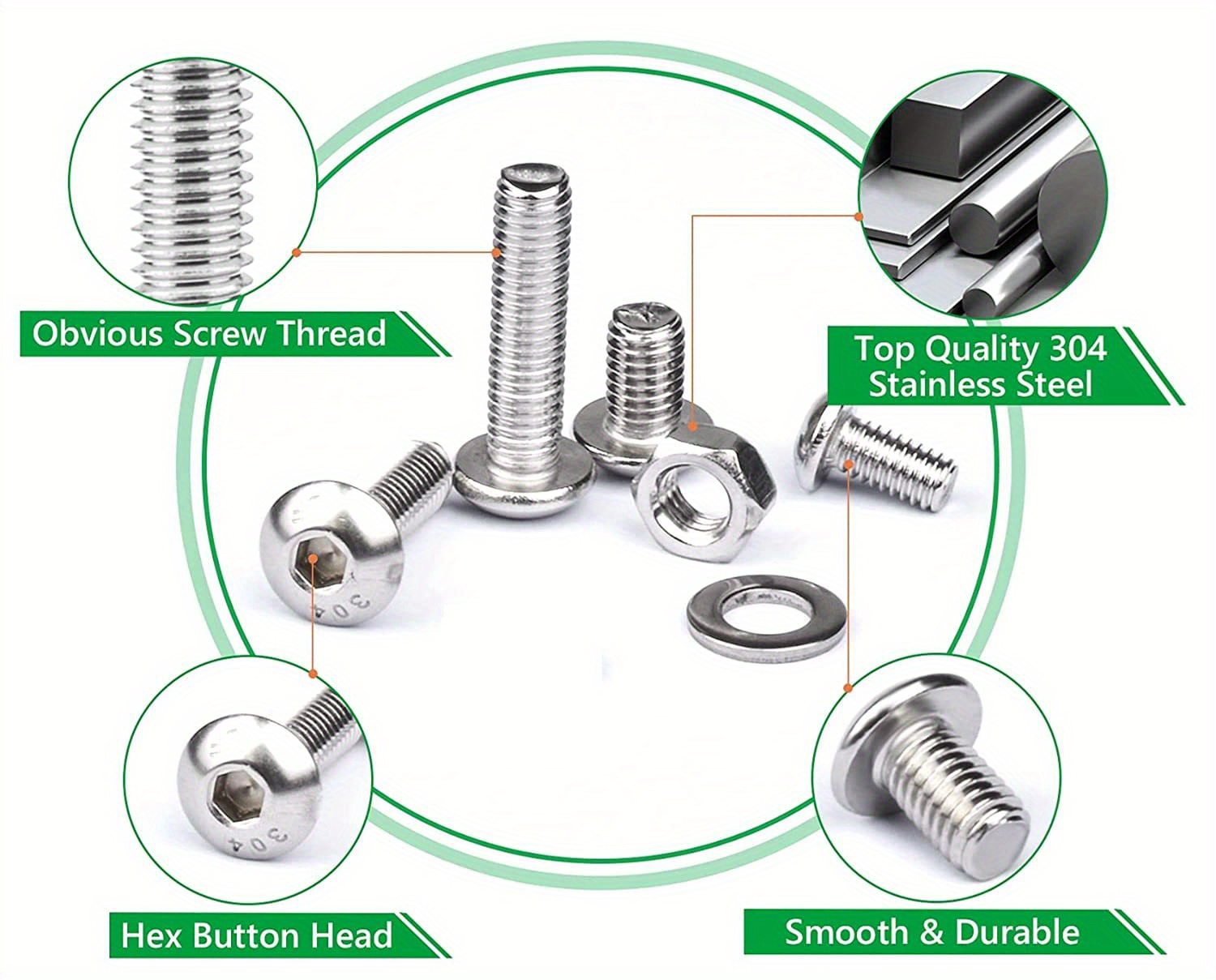 4-40 Stainless Steel Socket Cap Screws