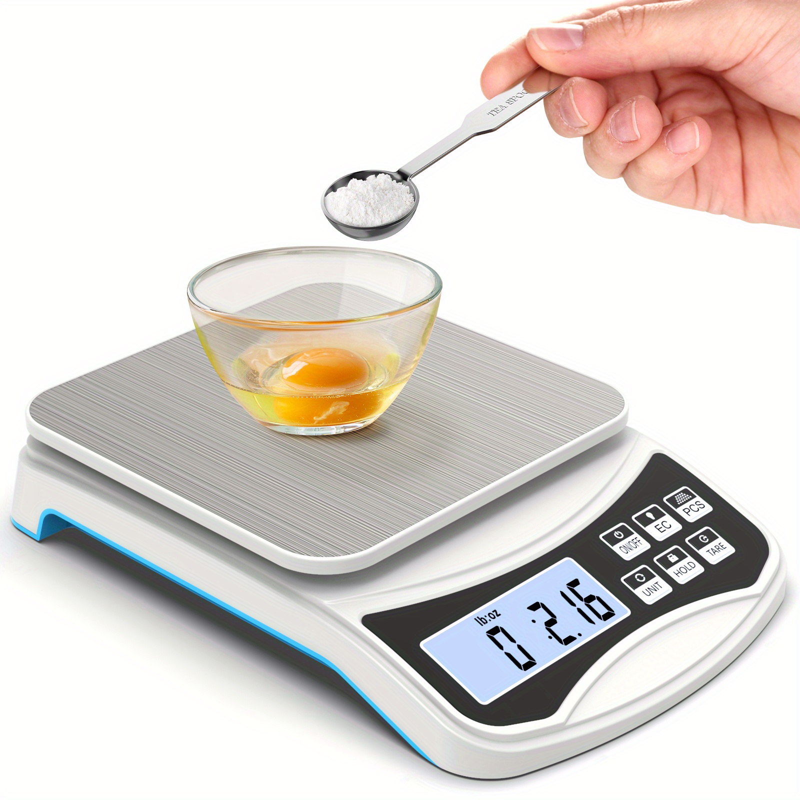 1pc Food Kitchen Scale, Digital Grams And Ounces For Weight Loss