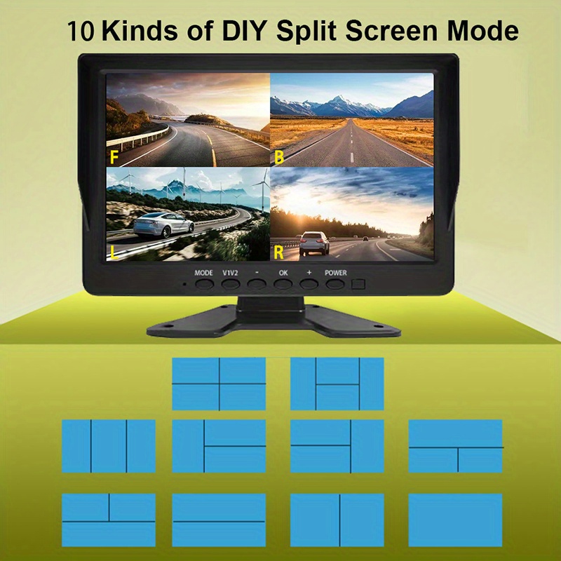 10 1 Inch Screen Rv Bus Truck Ahd Monitor System 720p 1080p Vehicle 4