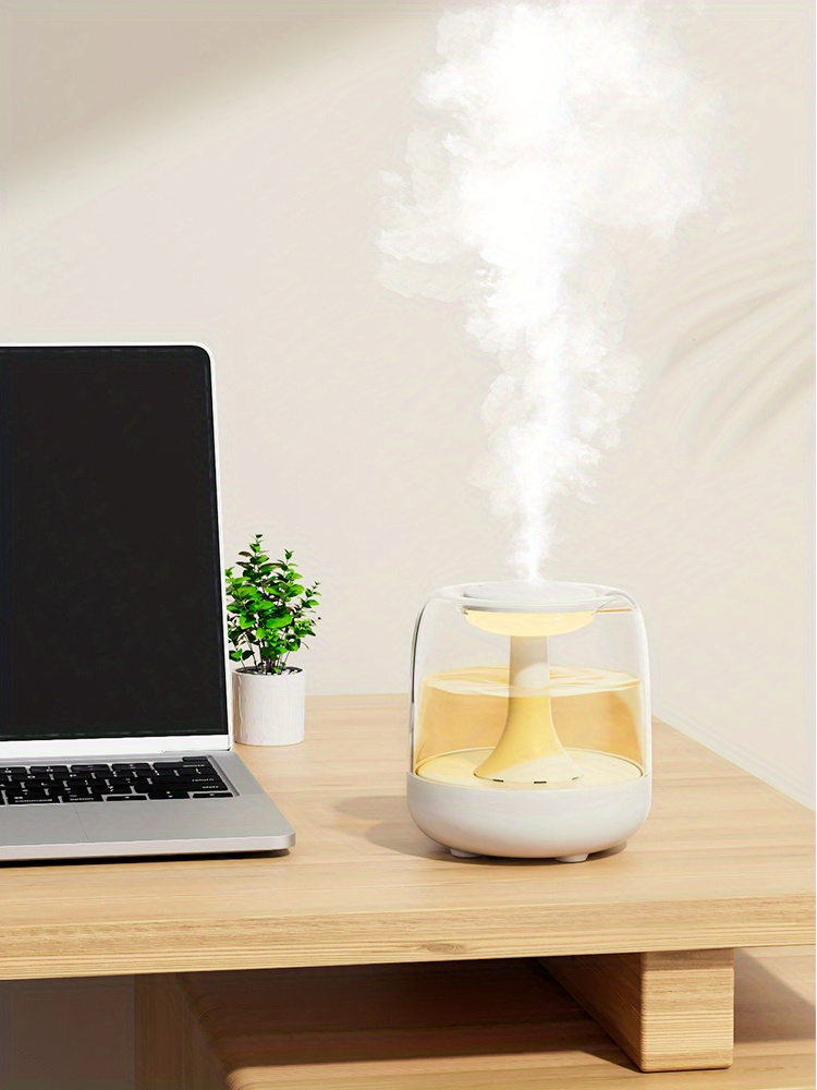1pc 440ml cute mini air humidifier usb direct charge 44ml large mist volume mute aromatherapy night light for living room classroom bedroom office picnic travel details 5