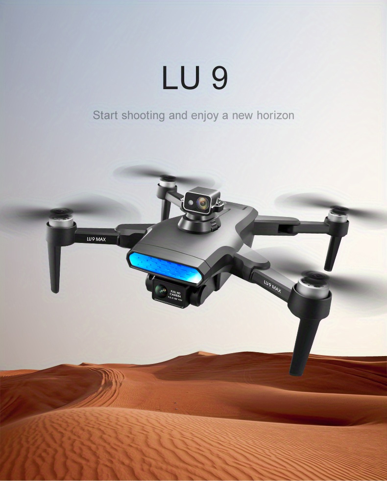 gps drone laser obstacle avoidance uav high definition aerial photography 5g fpv gps brushless remote control aircraft cool 64 color gradient atmosphere light adult children beautiful gift details 0