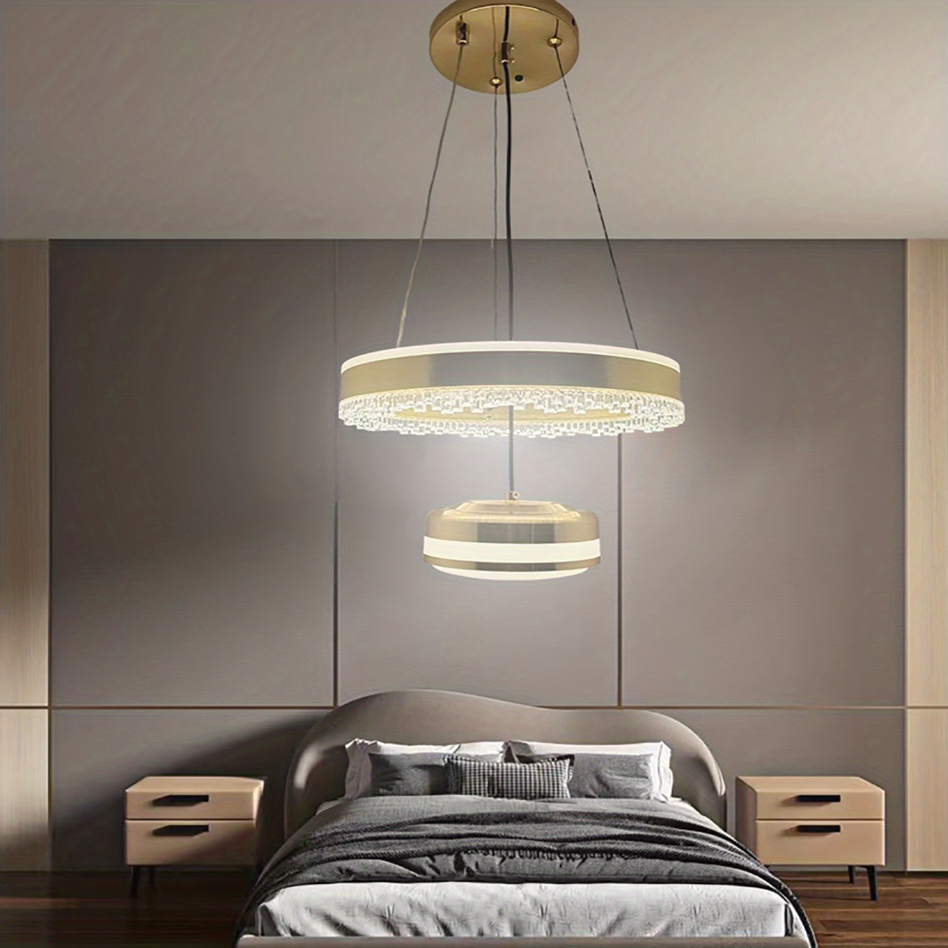 Chandelier For Master Bedroom Light Luxury Style Ring Room Temu Australia