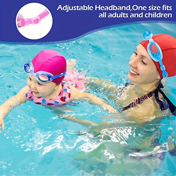 Gafas de natación para niños, Lentes de Natación con Tapones y