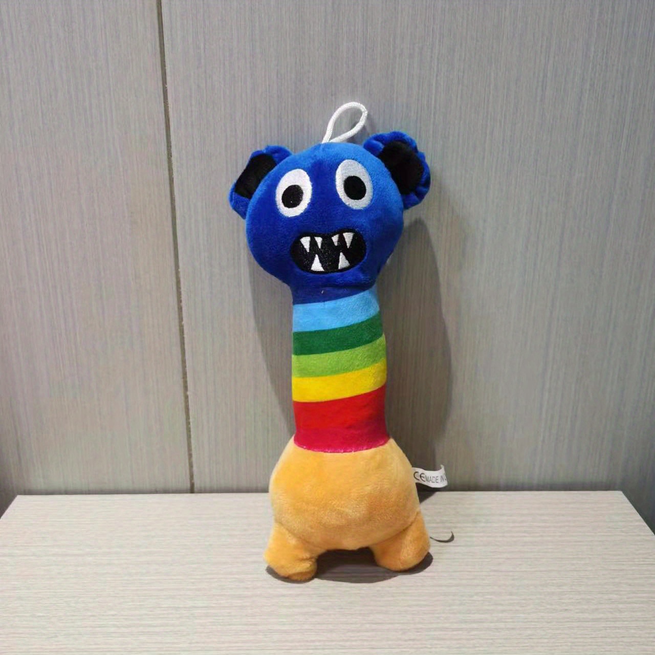 Rainbow friends.. green plush toy I made.. 