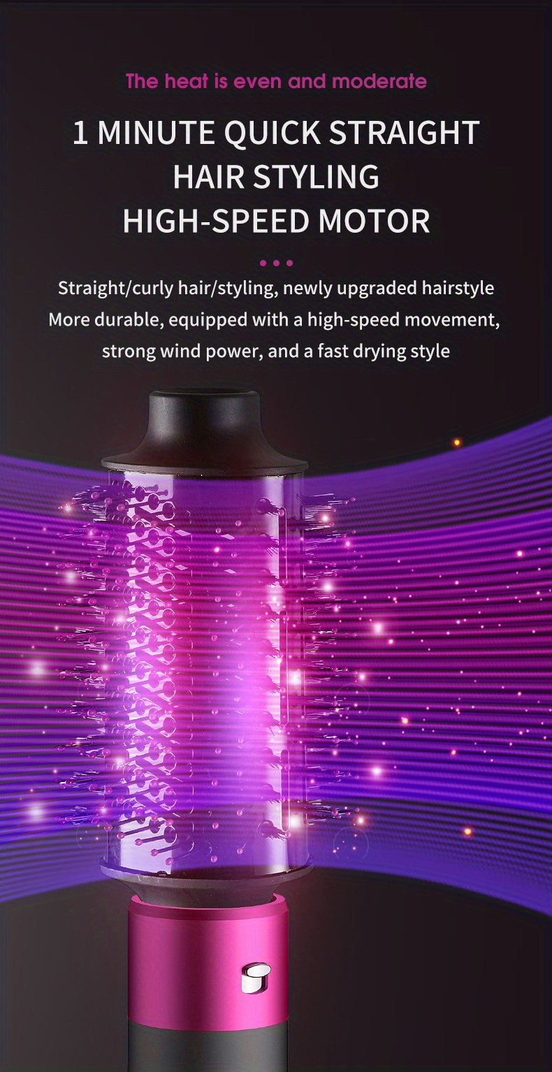 negative ion straight hair comb artifact does not hurt hair dual use straight curling iron multifunctional detachable comb head hair styling hair dryer comb details 4