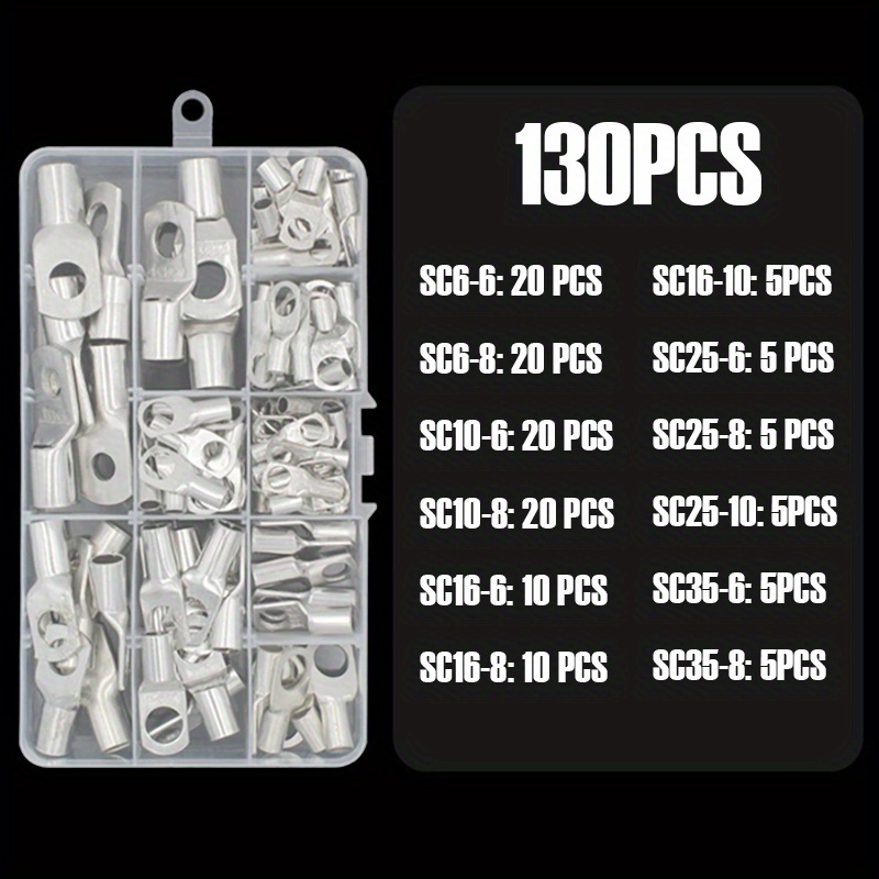 Assortment Car Auto Copper Ring Terminal Wire Crimp Temu