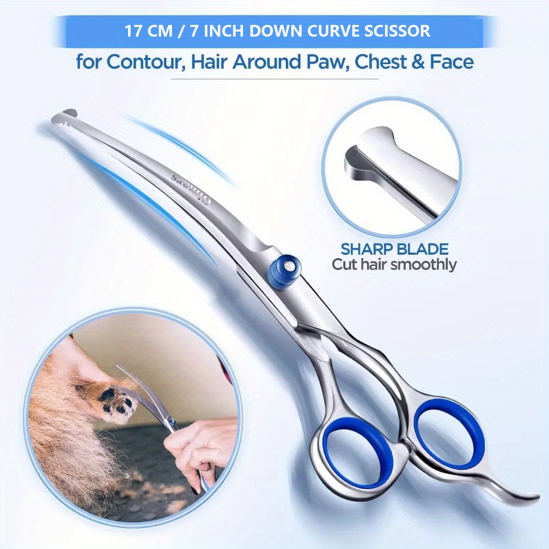 Professional Pet Grooming Scissors Round Head Stainless Temu