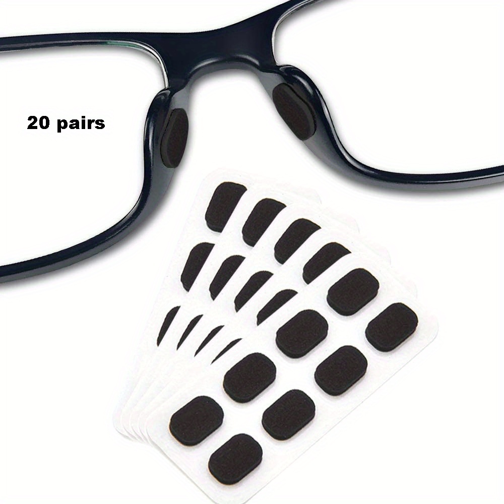 5 Pairs Adhesive Eye Glasses Nose Pads, D Shape Stick on Anti-Slip Soft  Silicone, Adhesive Nose Pads Glasses Nose Pad for Glasses, Eyeglasses and  Sunglasses