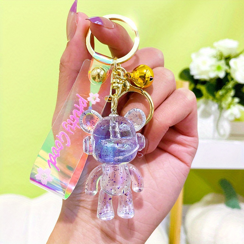 1pc Cute Bear Keychain For Women, Delicate Car Key Pendant