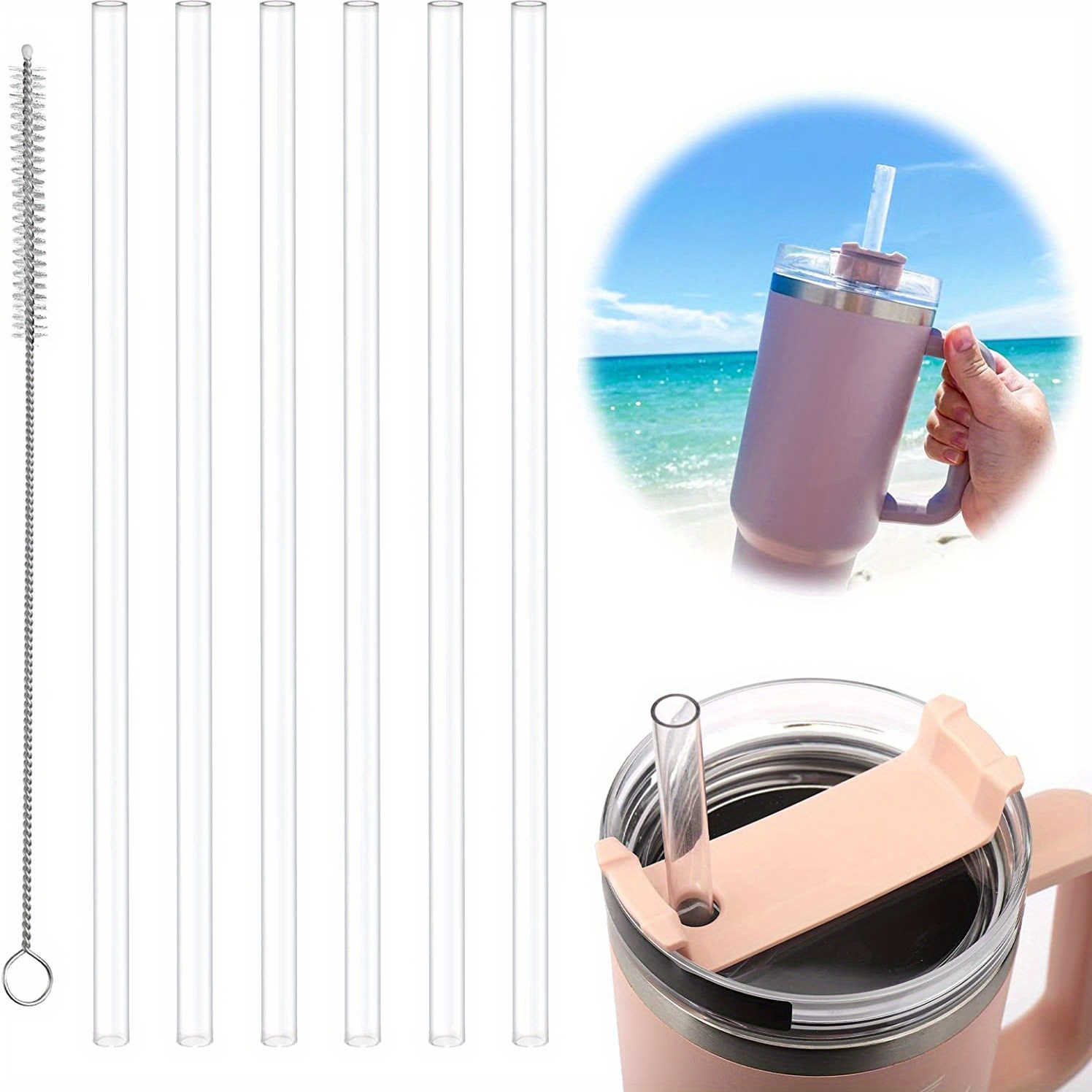 Replacement Straws For Stanley Tumbler Plastic Clear - Temu