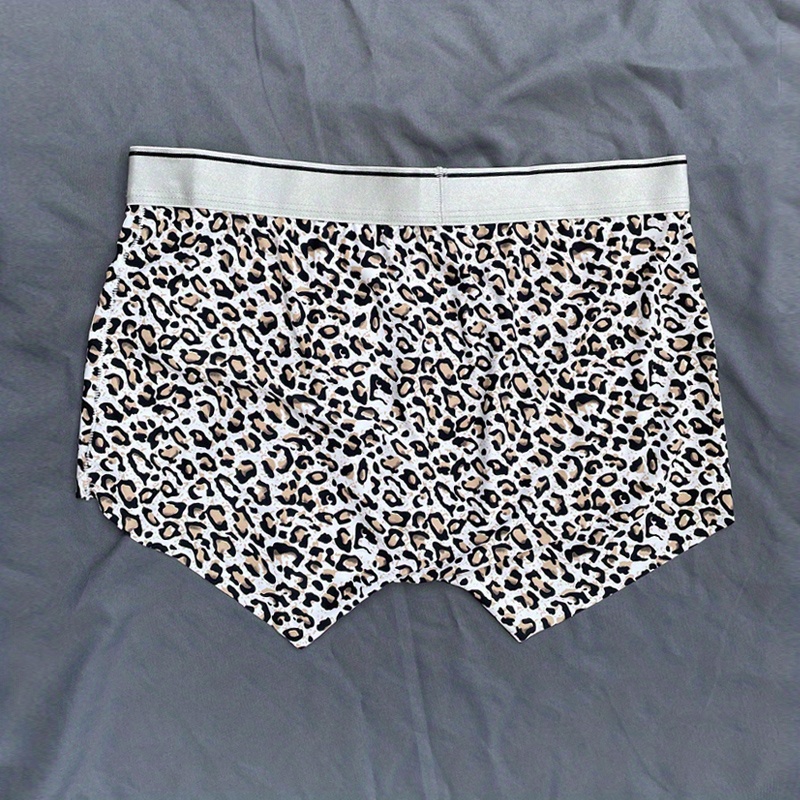 Couple Matching Underwear Ice Silk Seamless Sexy Leopard - Temu