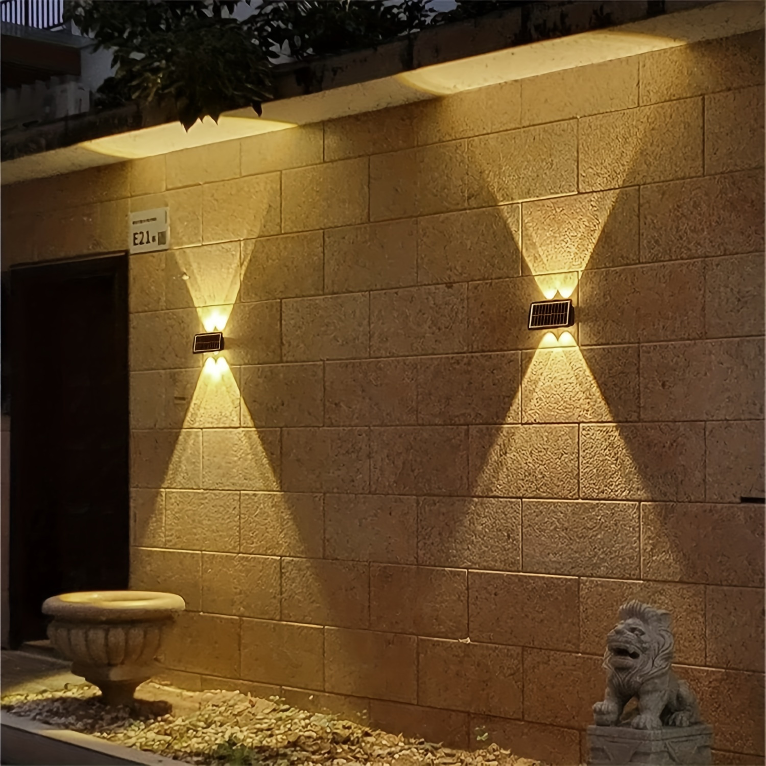 Luci Solari Giardino Esterni, Lampade Parete Impermeabili 4led 6led 8led -  Sport E Tempo Libero - Temu Italy