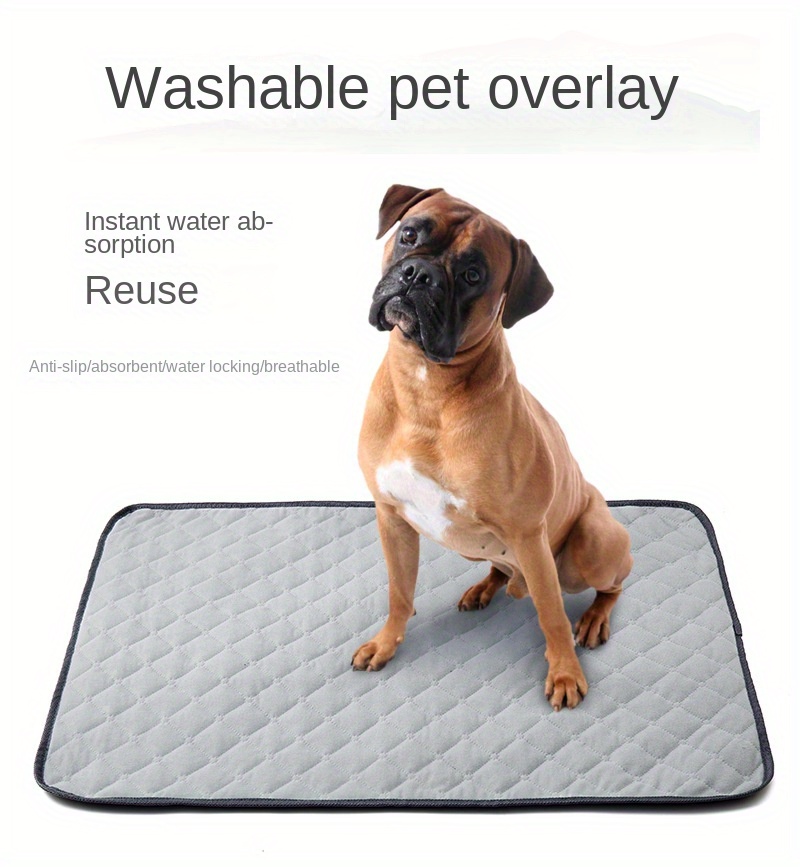 Reusable Non-slip Pet Mat For Dogs And Cats - Absorbent Washable Dog Pee Pad  For Training And Housebreaking - Saves Money And Reduces Waste . - Temu