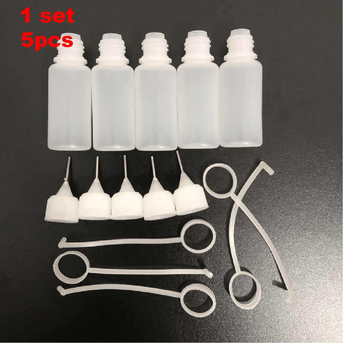 5pcs 10ml Epoxy Resin Molds With Syringe Needle Handling For Color To Crafts