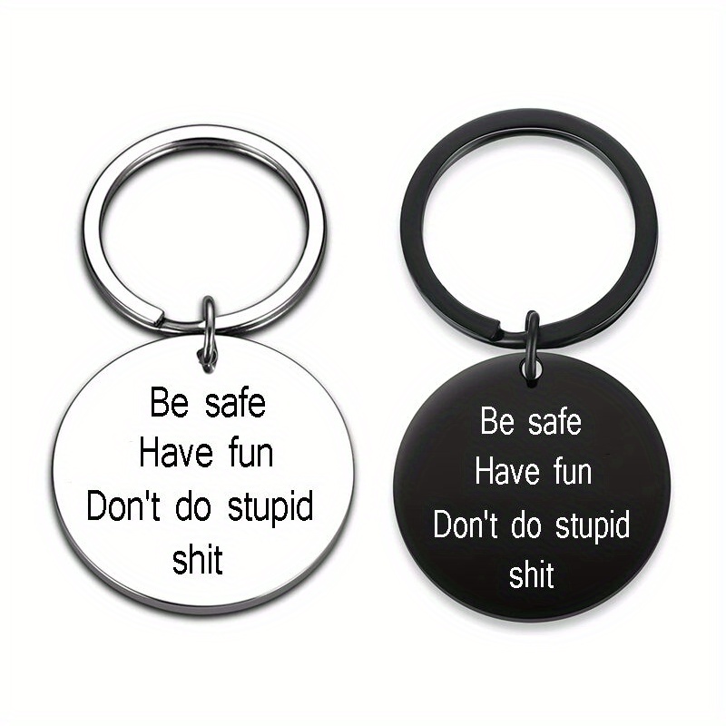 Funny Gift Don't Do Stupid Love Mom Keychain Gift From Mom Gift For  Teenagers - Temu