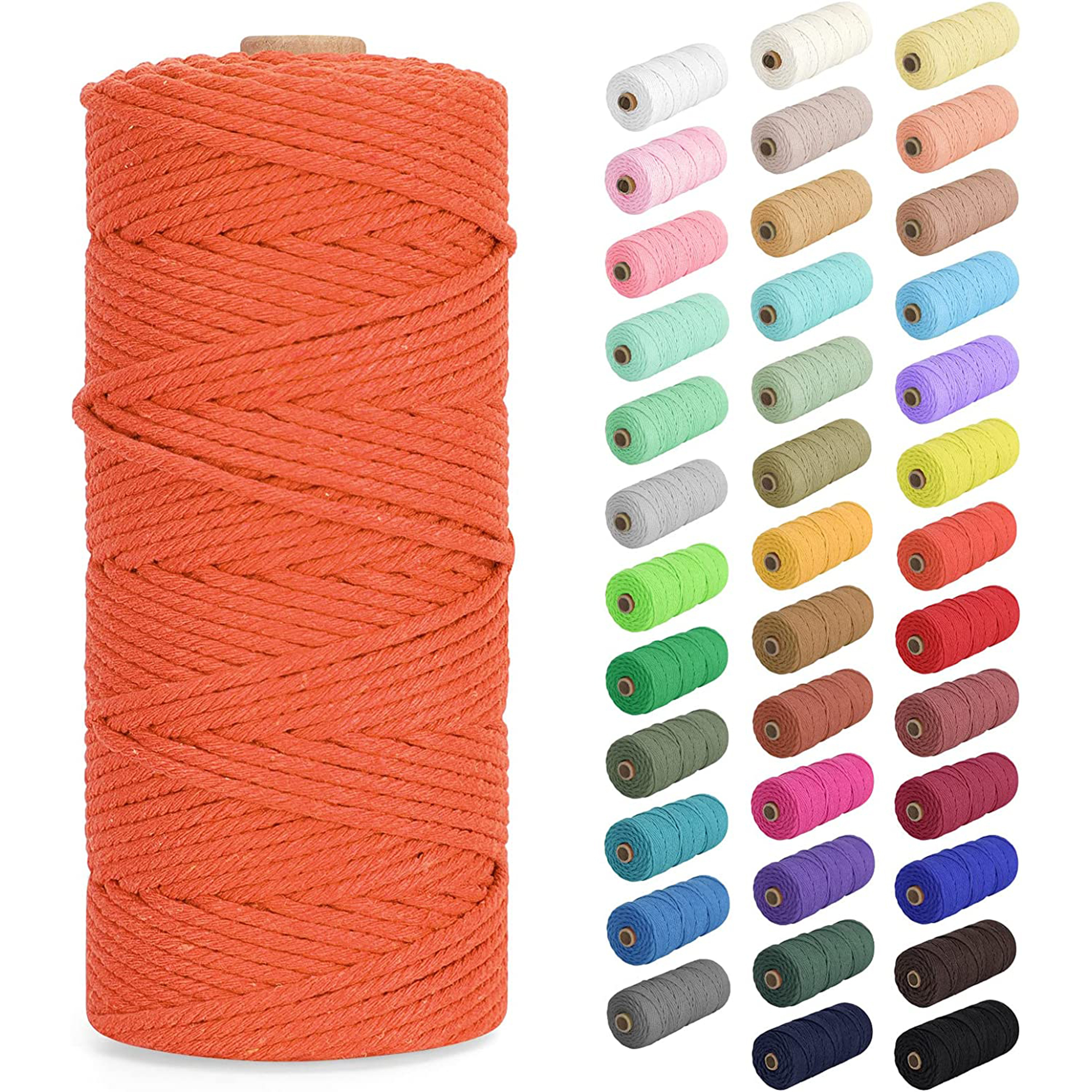 Macrame Cord X 109yards 4 Strands Twisted Macrame Cord - Temu