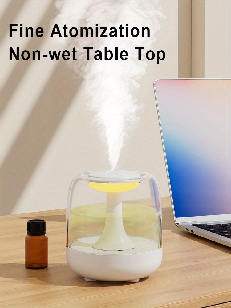 1pc 440ml cute mini air humidifier usb direct charge 44ml large mist volume mute aromatherapy night light for living room classroom bedroom office picnic travel details 3